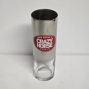 MGM Grand’s Crazy Horse Paris Chrome-Tone Collectible Glass – Red Lips Design